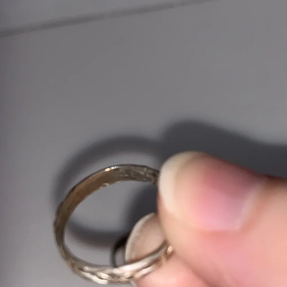3/4 3mm Sterling Silver Floral Ring